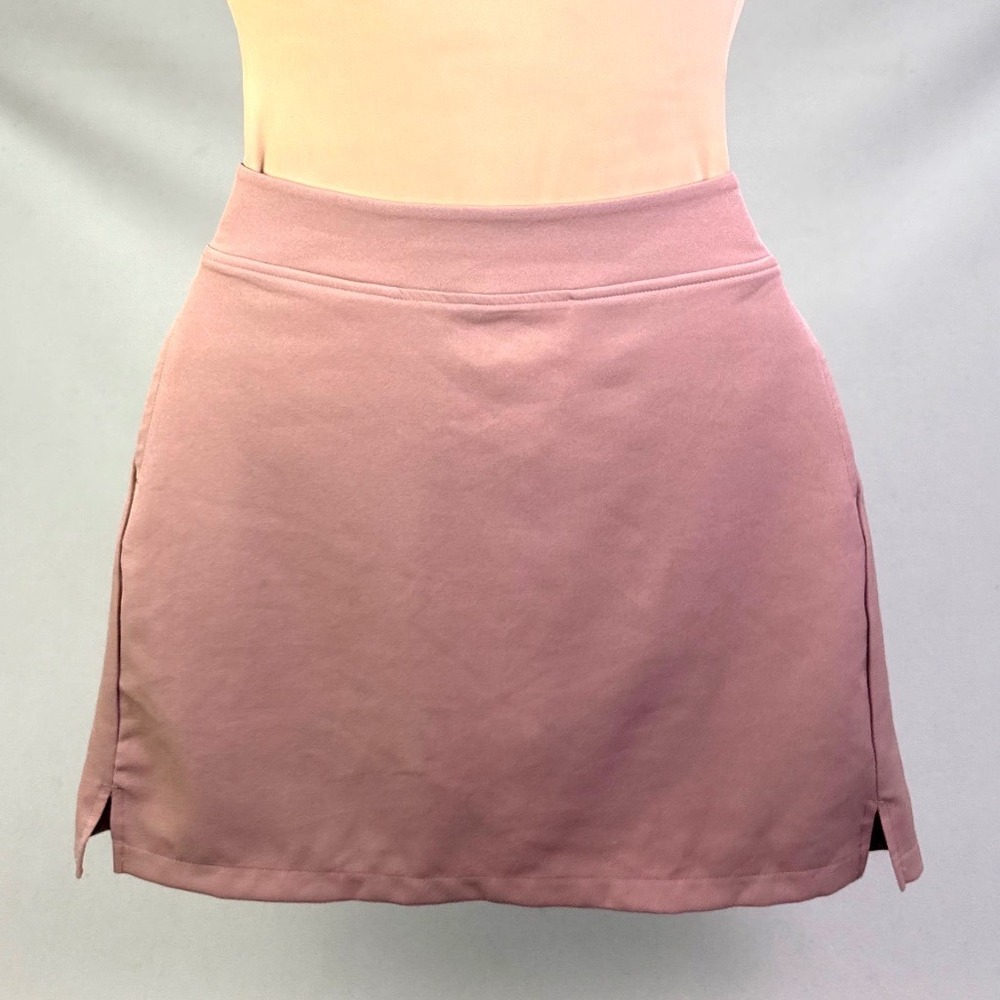 Womens Athletic Skort Dusty Rose Pink Activewear Tennis Golf Skirt with Shorts